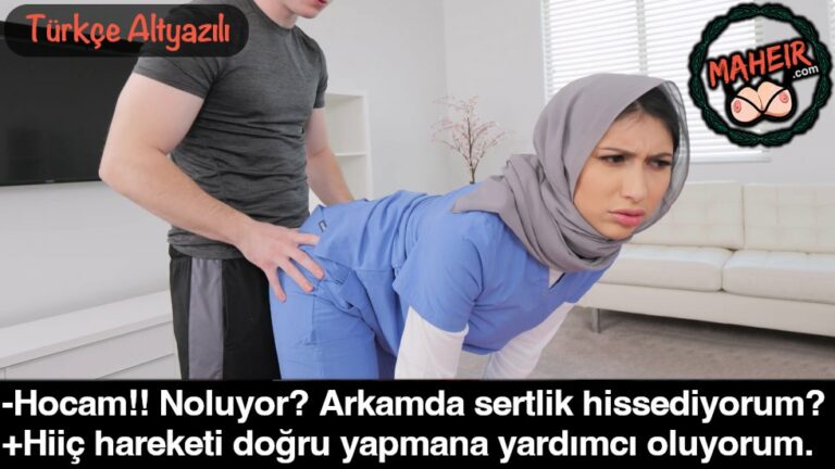 edepsiz herif evli turbanli kadin spor yaptirirken dayiyor.jpg